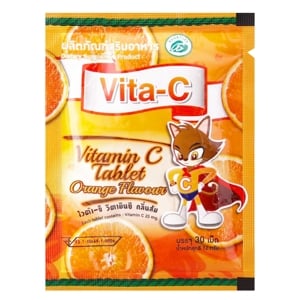 VitaC Vitamin C Tablet Orange Flavour 12g.