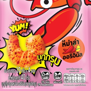 ซูเปอร์กรุบ บุกรูปกุ้ง ปรุงรสหม่าล่า ออริจินัล 40 ก._thumbnail_1