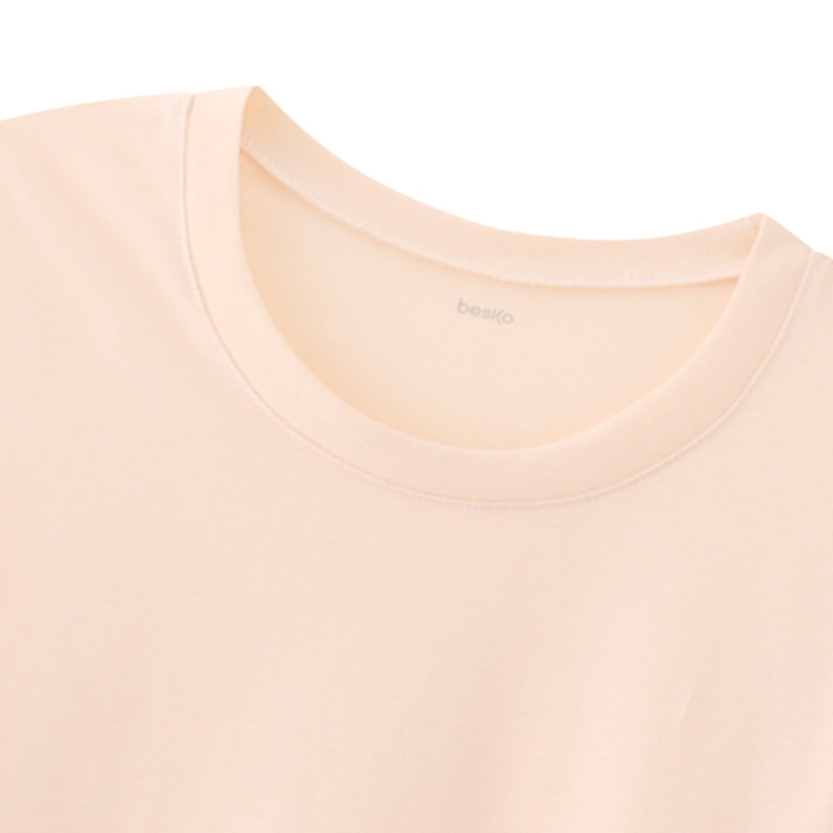 เบสิโค เสื้อยืดผู้หญิง สีเบจ_2