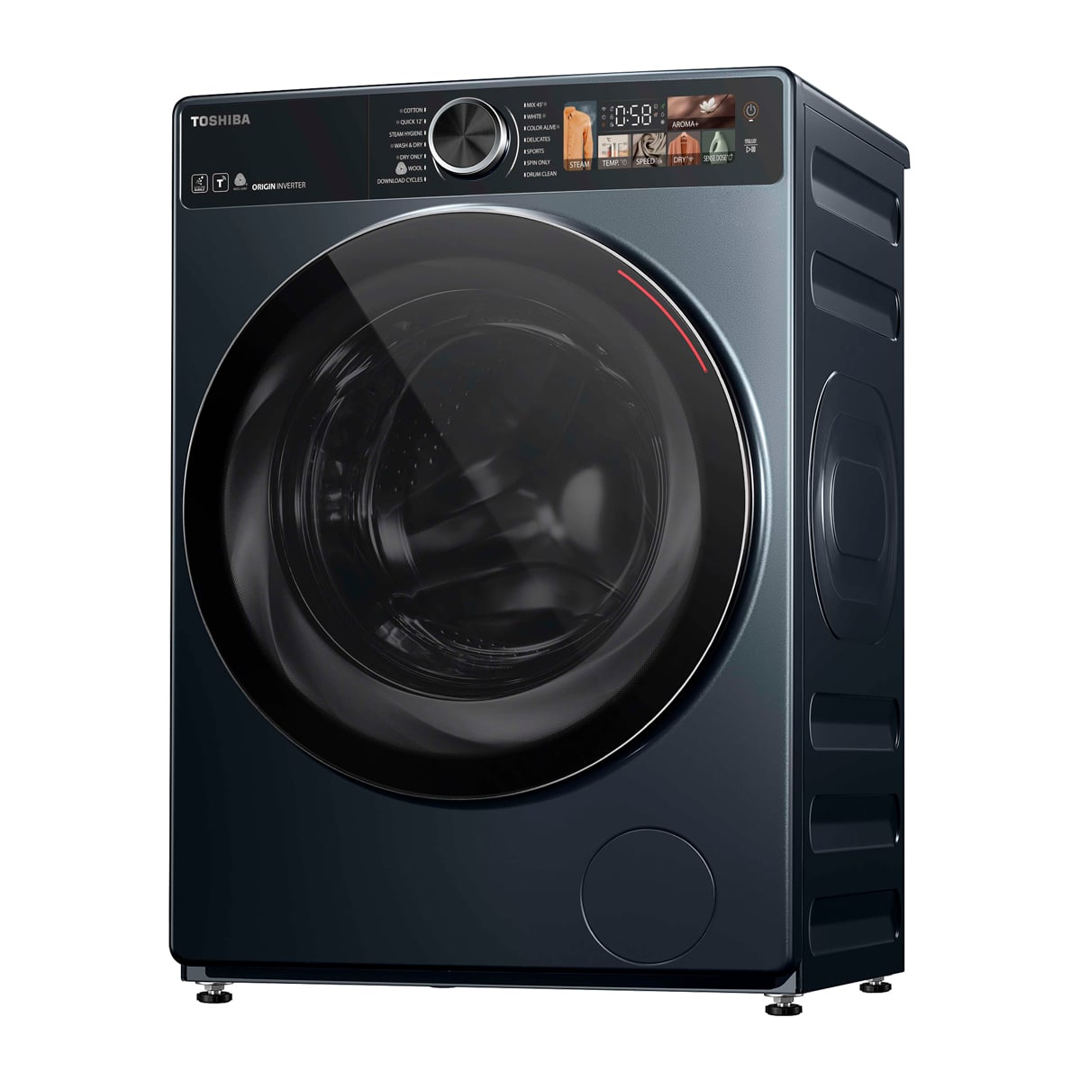 โตชิบา เครื่องซักอบผ้าฝาหน้า รุ่น TWD-T25BU115MWT ขนาด 10.5/7 กก._4