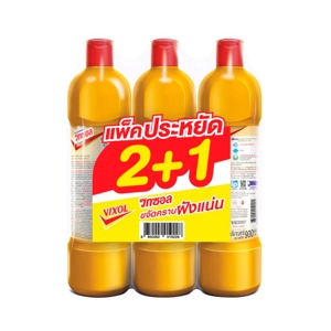 วิกซอล โกลด์ น้ำยาล้างห้องน้ำ 900 มล. แพ็ค 2 ฟรี 1