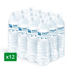 สิงห์ น้ำดื่ม 600 มล. แพ็ค 12