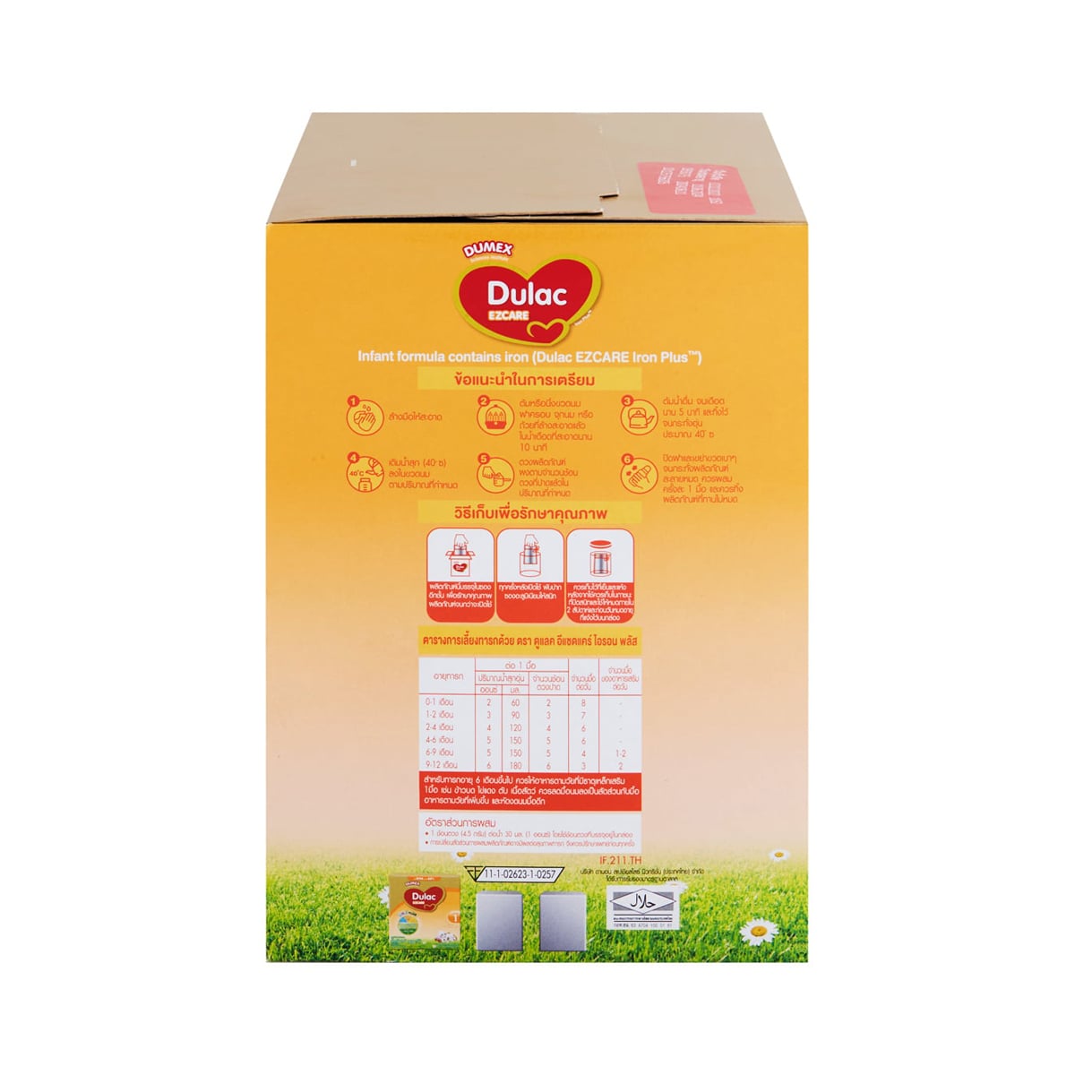 ดูเม็กซ์ ดูแลค อีแซดแคร์ นมผงดัดแปลง สูตร 1 สำหรับเด็กทารกแรกเกิด-1 ปี 1650 ก._2