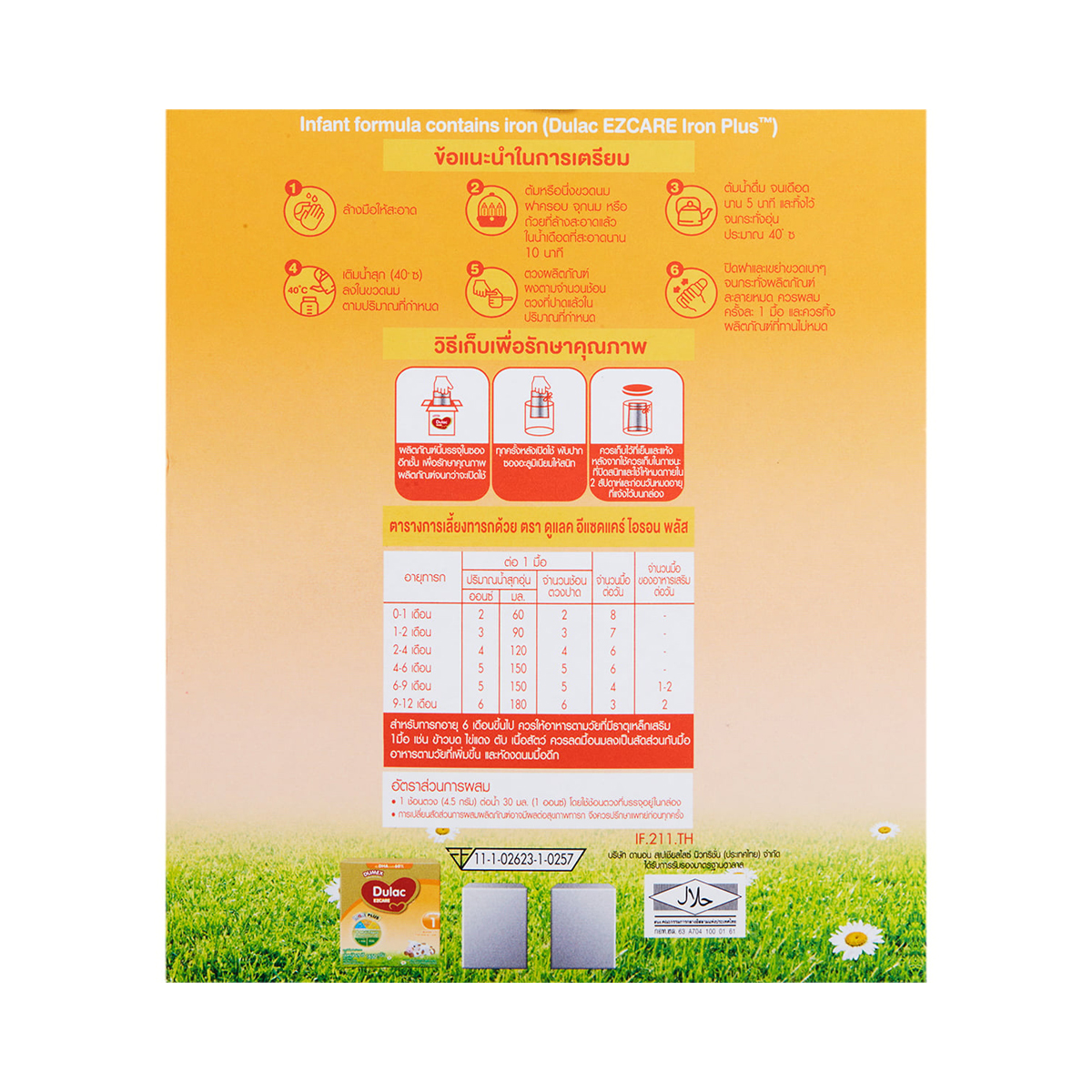 ดูเม็กซ์ ดูแลค อีแซดแคร์ นมผงดัดแปลง สูตร 1 สำหรับเด็กทารกแรกเกิด-1 ปี 1650 ก._4