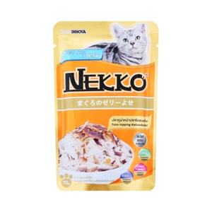 Neko Cat Food Tuna Topping Katsuobushi in Jelly Size 70 g.