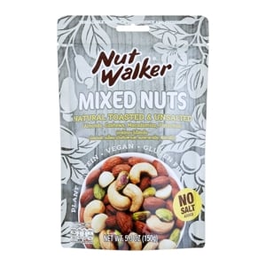 Nut Walker Natural Toasted Unsalted Mixed Nuts 150g.
