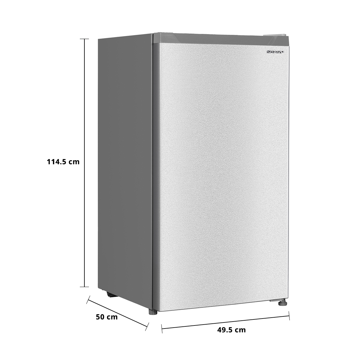 ชาร์ป ตู้เย็น 1 ประตู รุ่น SJ-S150XT-SL 5.4 คิว สีเงิน_5