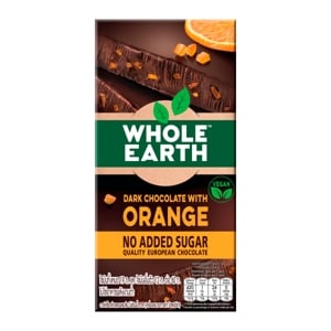 Whole Earth Dark Chocolate with Orange No Added Sugar 75g.
