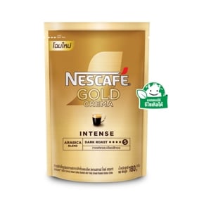 Nscafe Gold Crema Instant Coffee Blended with Finely Ground Roasted Doy 180g.