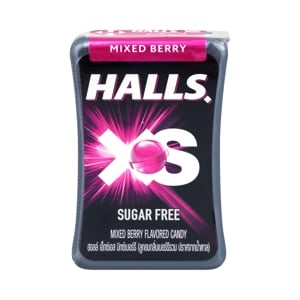 Halls XS Sugar Free Candy Mixed Berry Flavored 12g.