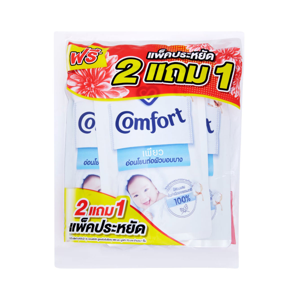 คอมฟอร์ท เพียว น้ำยาปรับผ้านุ่ม สูตรเข้มข้นพิเศษ 480 มล. แพ็ค 2+1