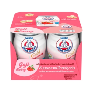BEAR BRAND Gold Low-Fat Milk with Goji Berry 140 ml. X 4 units