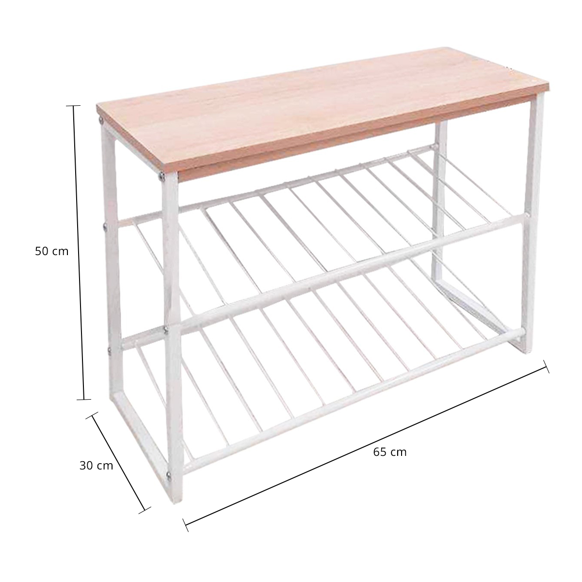 เบสิโค ชั้นวางรองเท้า รุ่น W37 ขนาด 65 x 30 x 50 ซม._1