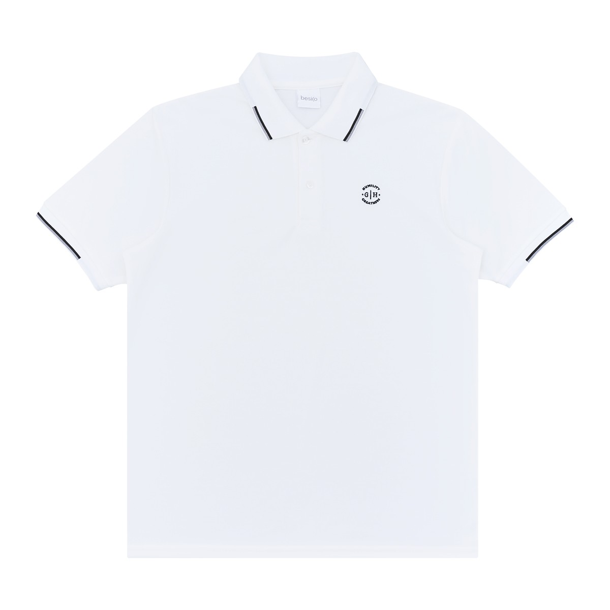 เบสิโค เสื้อโปโลแขนสั้น สำหรับผู้ชาย รุ่น FSWN24Q2MM003 สีขาว