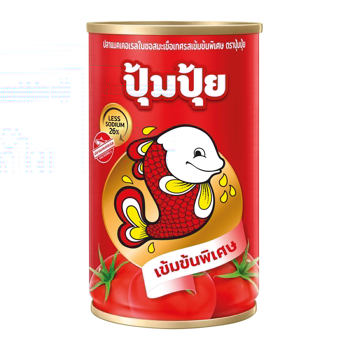 ปุ้มปุ้ย ปลาแมคเคอเรล ในซอสมะเขือเทศเข้มข้นพิเศษ 155 ก.