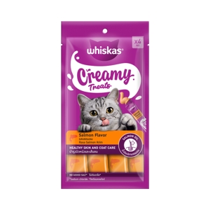 WHISKAS Creamy Treats Salmon Flavor 12 g. x 4 pcs.