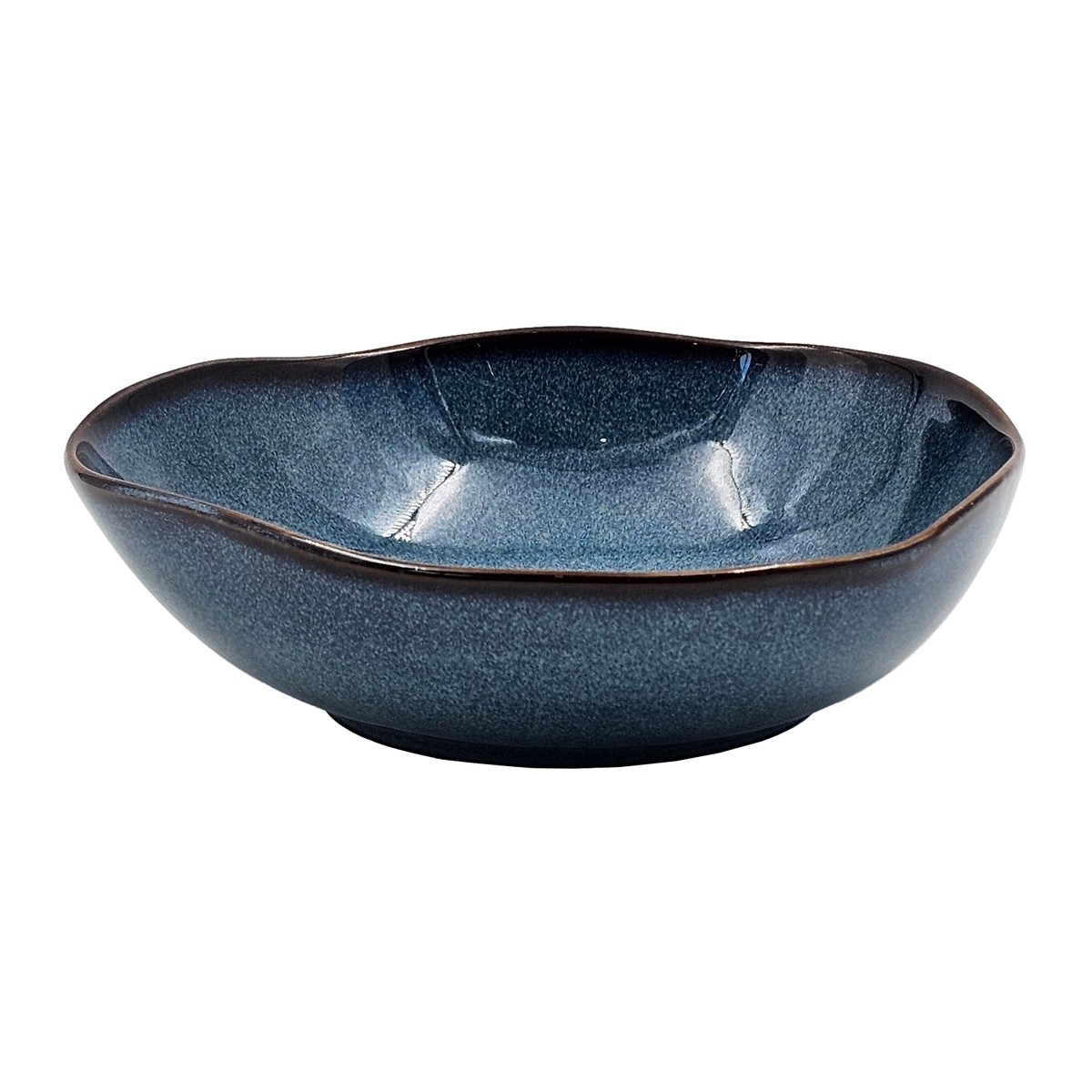 เบสิโค ชามญี่ปุ่นขอบหยัก 6.5 นิ้ว รุ่น Japan2 สี Indigo