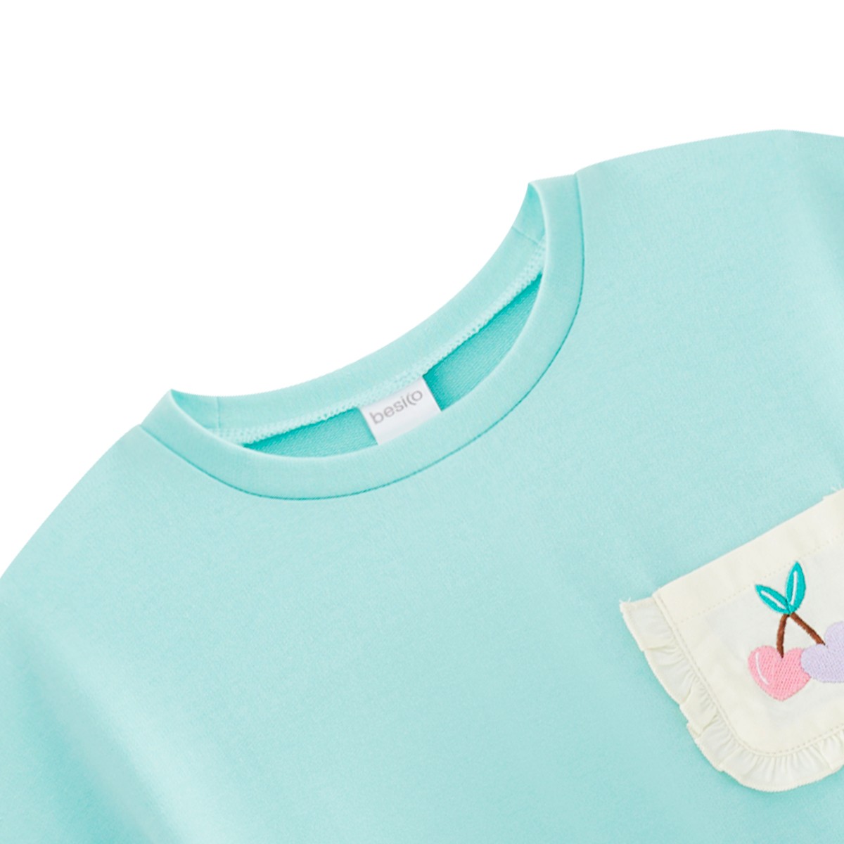 เบสิโค เสื้อครอปเด็กหญิง รุ่น FMMX2408LG007 สีมินท์_2
