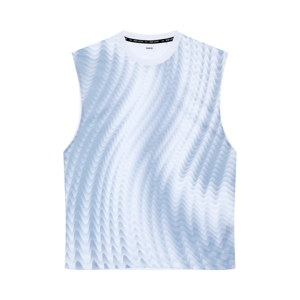 เบสิโค เสื้อแขนกุดพิมพ์ลายผู้ชาย สีขาว ขนาด S