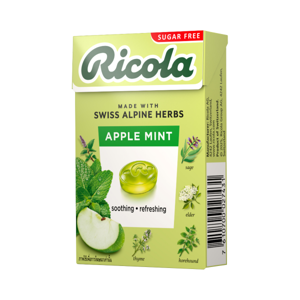 Ricola Apple Mint Sugar Free 40g.