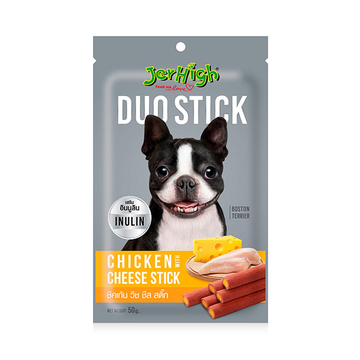JERHIGH Dog Snack Duo Stick Chicken w/ Cheese 50 G.