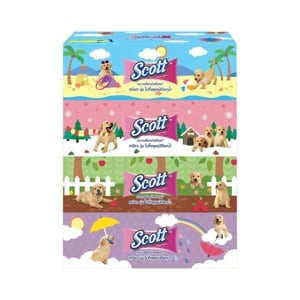 Scott Facial Tissue 110sheets Pack 4