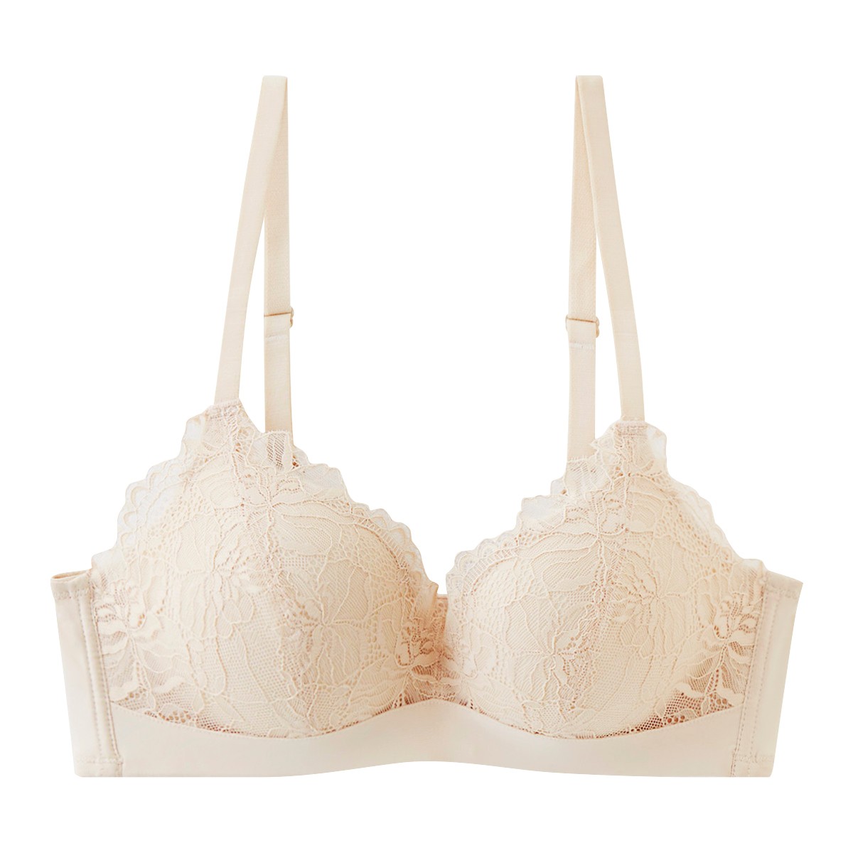 เบสิโค เสื้อชั้นในไร้โครง แต่งลูกไม้ สำหรับผู้หญิง รุ่น FSMN2307LN001 สีเบจ