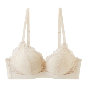 เบสิโค เสื้อชั้นในไร้โครง แต่งลูกไม้ สำหรับผู้หญิง รุ่น FSMN2307LN001 สีเบจ_thumbnail