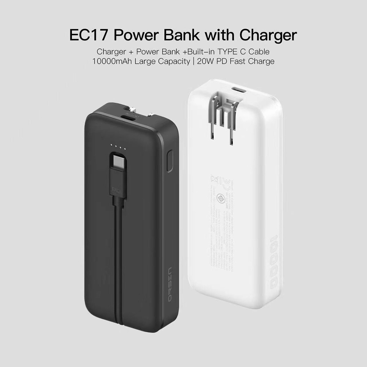 ออเซ่น แบตสำรอง 10000mAh รุ่น EC17 คละสี_4
