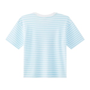 เบสิโค เสื้อยืดริ้วผู้หญิง รุ่น FDNC25Q2LC002 สีฟ้า_thumbnail_1