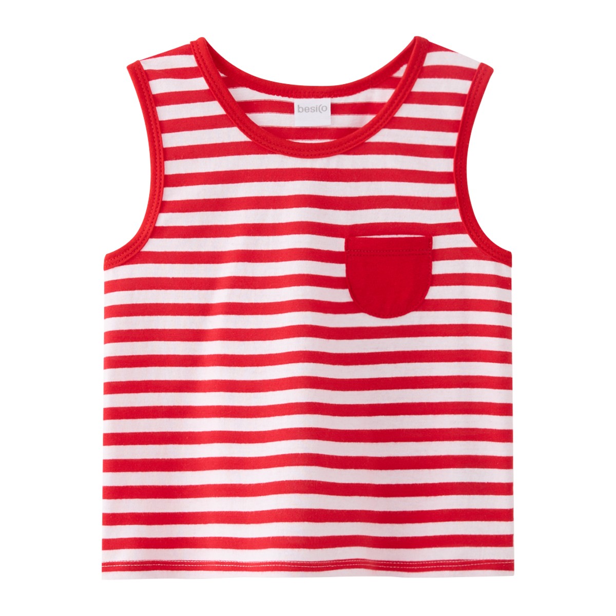 เบสิโค เสื้อกล้ามเด็กชาย รุ่น BKAS2509TB04 สีแดง