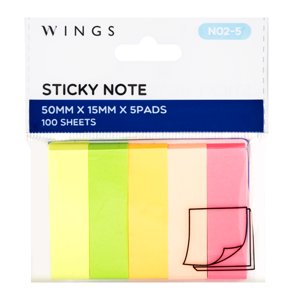 WING Notes #N02-5 50 x 15 mm.