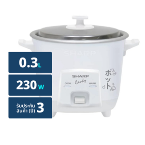 SHARP Rice Cooker Model KSH-Q03 0.3 L. Assorted