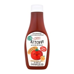Happy Munchy Ketchup with Mix of Veggies Less Sugar 215g.