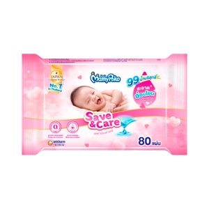 Mamy Poko Baby Wipes Save and Care 80pcs.