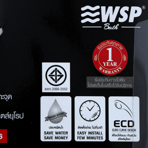 ดับบลิวเอสพี ชุดฝักบัวพร้อมสาย รุ่น WSP-129C สีโครม_thumbnail_5