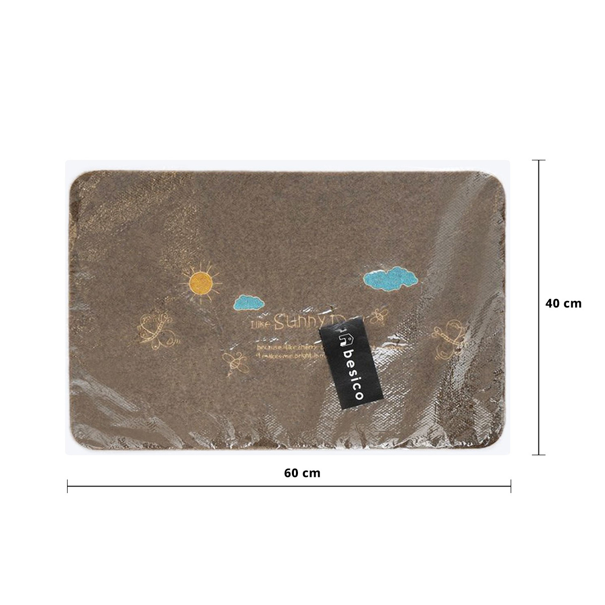 เบสิโค พรมดักฝุ่นเช็ดเท้า รุ่น BM-217/01 ขนาด 40 x 60 ซม. (สินค้าคละแบบ ไม่สามารถเลือกได้)_3