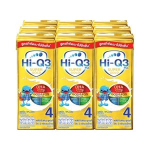 Hi Q 3Plus UHT Supergold Prebio Proteq Plain 180ml. Pack 9