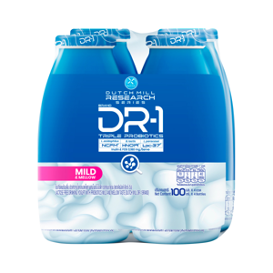 DUTCH MILL DR-1 Lactose Free Drinking Yogurt with Probiotics Mild and Mellow Taste 100 ml. x 4 Bottles