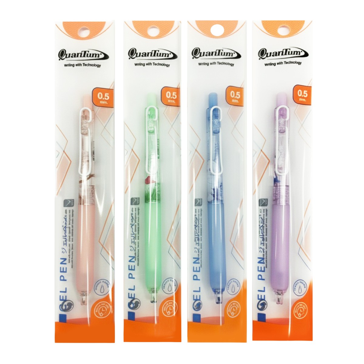 ควอนตั้ม ปากกาเจล รุ่น FI640033 ขนาด 0.5 มม. สีน้ำเงิน คละแบบ_5