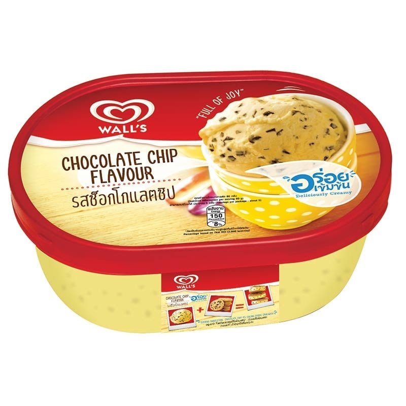 วอลล์ ไอศกรีม รสช็อกโกแลตชิป 410 ก.