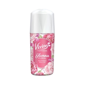 VIVITE Happiness Glamour Floral Whitening Roll On 40 ml.