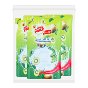 บิ๊กซี แฮปปี้ ไพรซ์ น้ำยาล้างจาน กลิ่นกีวี 400 มล. x 3 ถุง_thumbnail