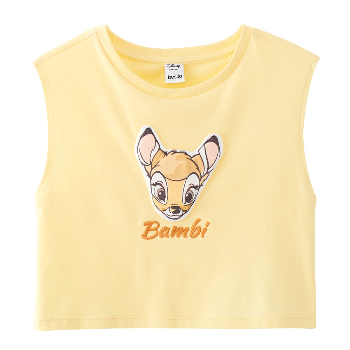 ดิสนีย์ X เบสิโค เสื้อ Bambi สำหรับเด็กหญิง รุ่น FMTN2405LG009 สีเหลือง