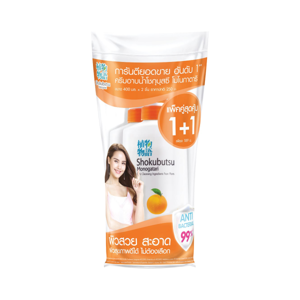 Shokubutsu Orange Bath 400ml.Pack 2