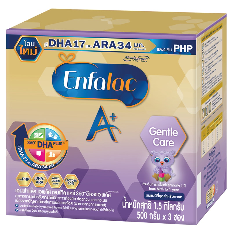 เอนฟาแล็ค เอพลัส เจนเทิลแคร์ นมผงสำหรับเด็กสูตรพิเศษ 1500 ก.
