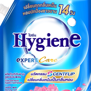 ไฮยีน เอ็กซ์เพิร์ท แคร์ น้ำยาปรับผ้านุ่มสูตรเข้มข้นพิเศษ มอร์นิ่ง เฟรช 1000 มล._thumbnail_1