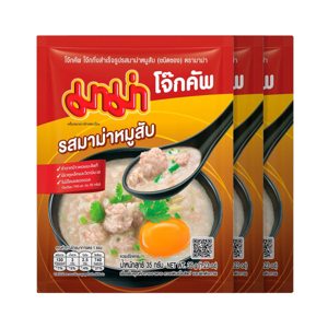 มาม่า โจ๊กคัพ โจ๊กกึ่งสำเร็จรูป รสมาม่าหมูสับ (ชนิดซอง) 35 ก. แพ็ค 3_thumbnail