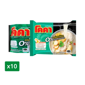 โคคา เส้นหมี่กึ่งสำเร็จรูปน้ำใส 50 ก. แพ็ค 10 ซอง