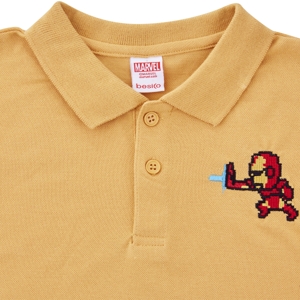 เบสิโค x มาร์เวล เสื้อโปโลแขนสั้น สำหรับเด็กชาย รุ่น WMAV2211LB601 สีเหลือง_thumbnail_1